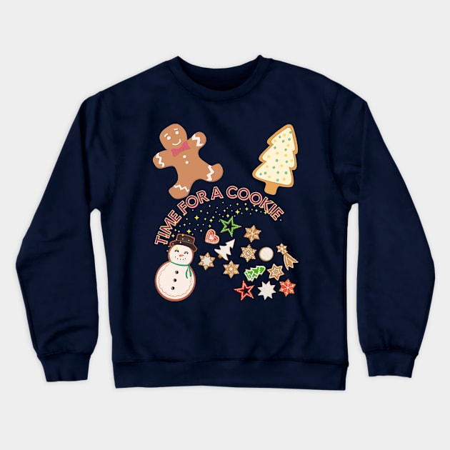 Time For a Cookie Crewneck Sweatshirt by MagicTrick